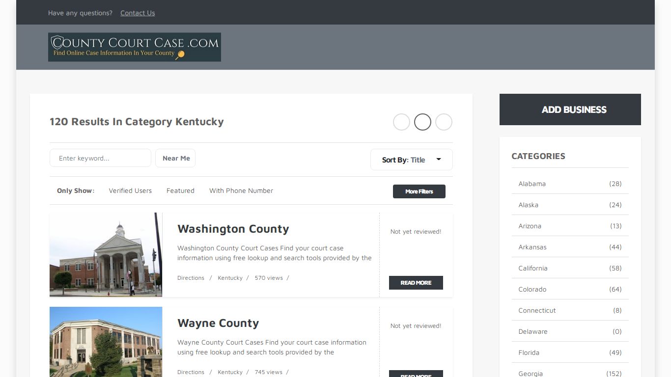 Kentucky | County Court Case Search & Lookup | CountyCourtCase.com ...